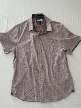 7 Diamonds 7D Men's Zenith Jacquard Stretch Woven Button-Up Shirt